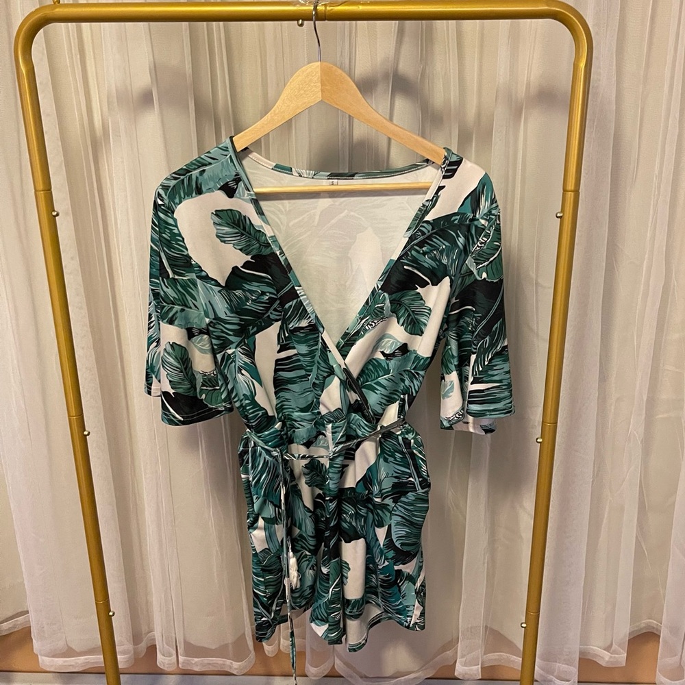 Palm Tree Romper - Picture 2 of 7